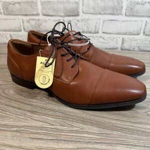 ALDO Men’s Brown Cap Toe Oxford Dress Shoes Memory Foam Size 13 NEW